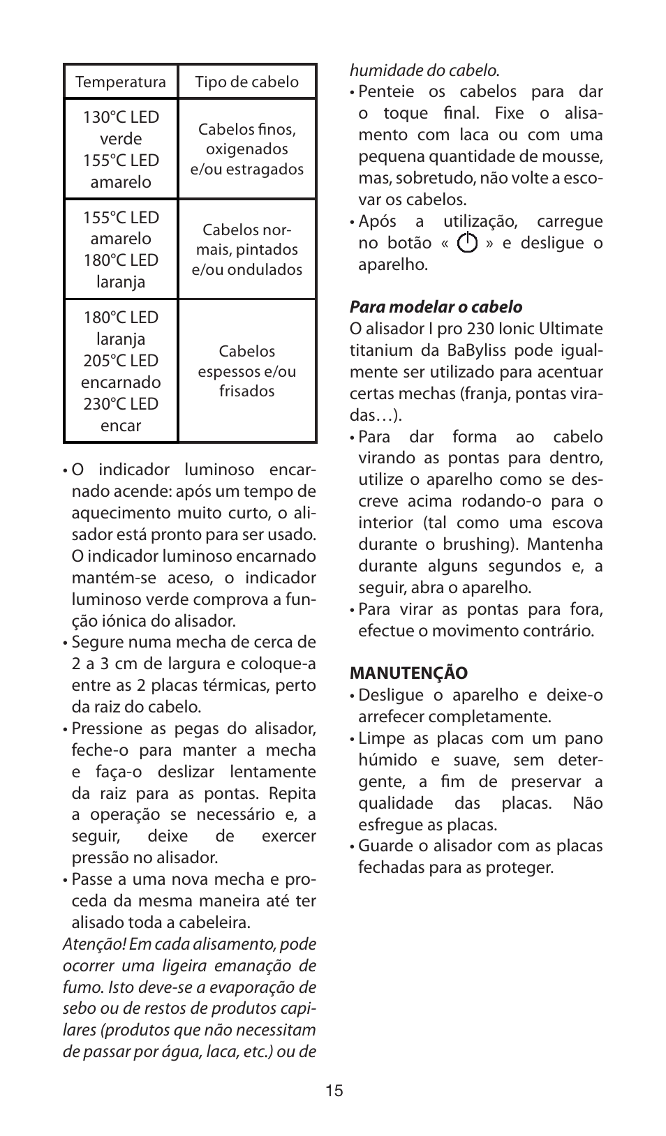 Babyliss ST89E User Manual | Page 15 / 35