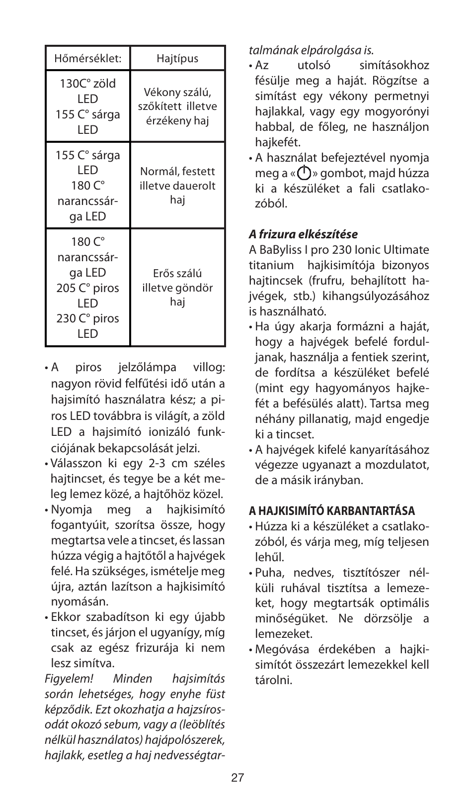 Babyliss ST89E User Manual | Page 27 / 35