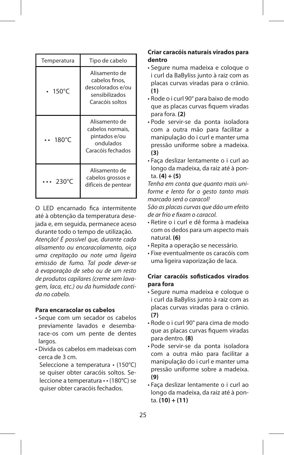 Babyliss ST70E iPro 230 iCurl User Manual | Page 25 / 58