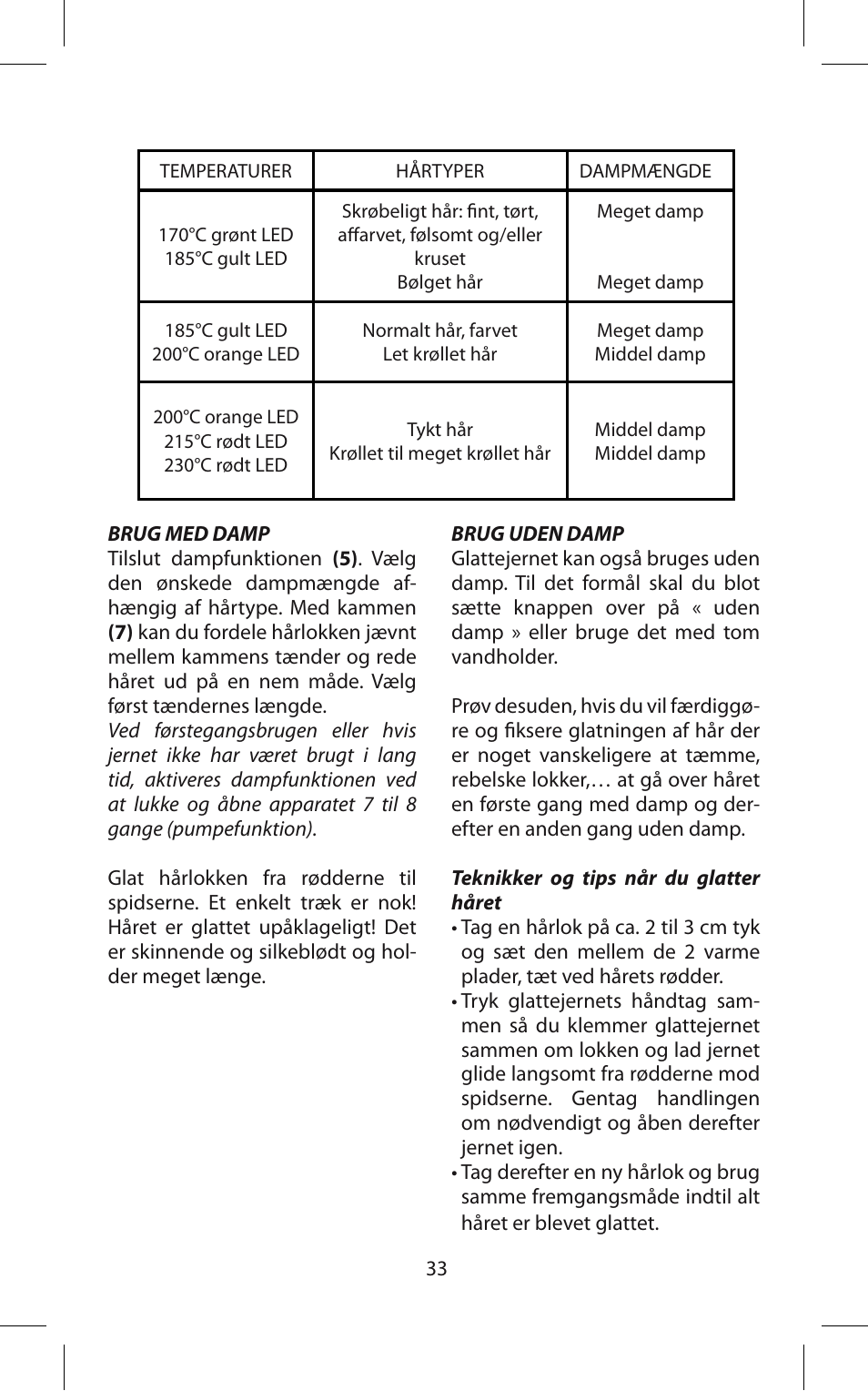 Babyliss ST95E iPro 230 Steam User Manual | Page 33 / 72