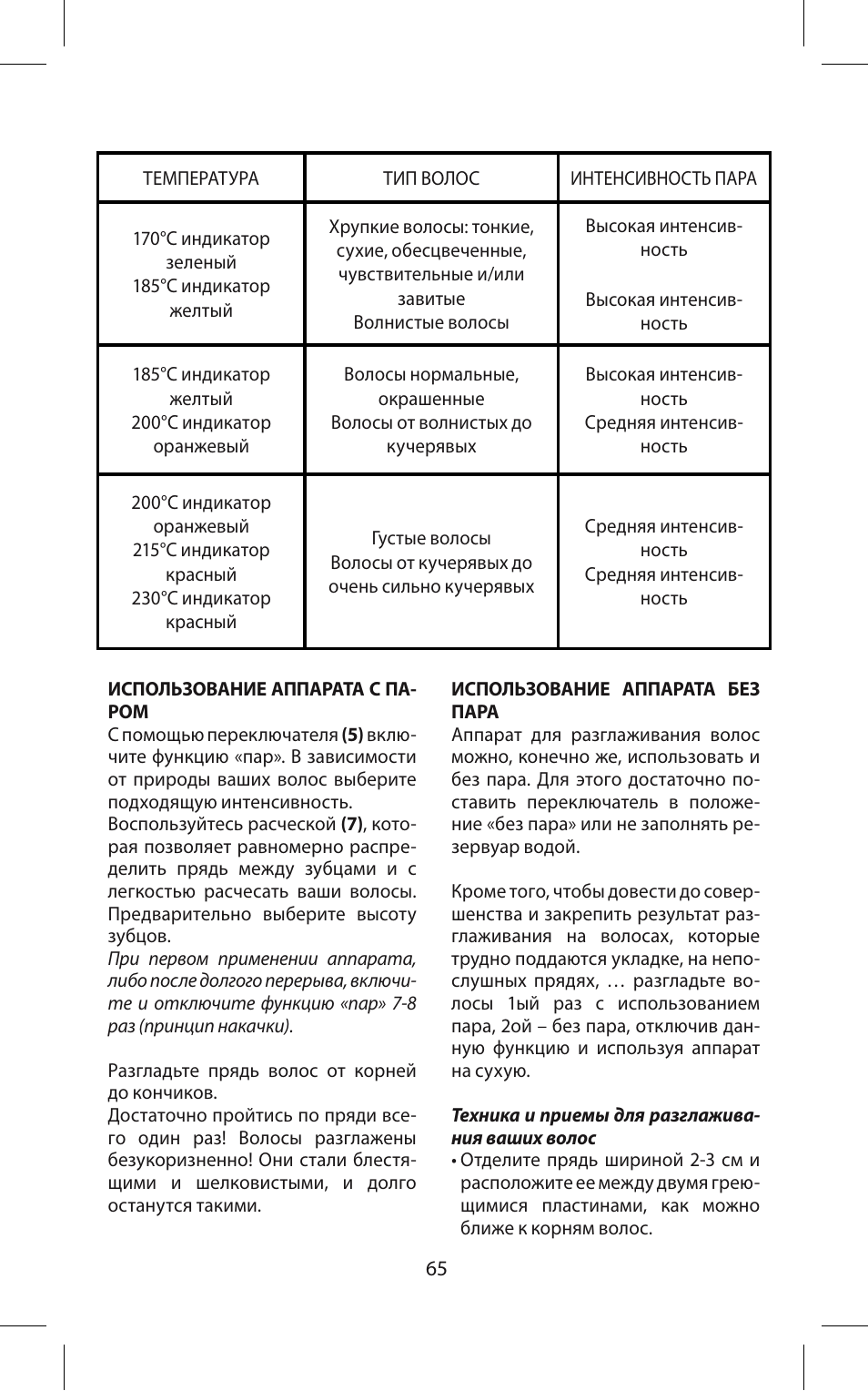 Babyliss ST95E iPro 230 Steam User Manual | Page 65 / 72