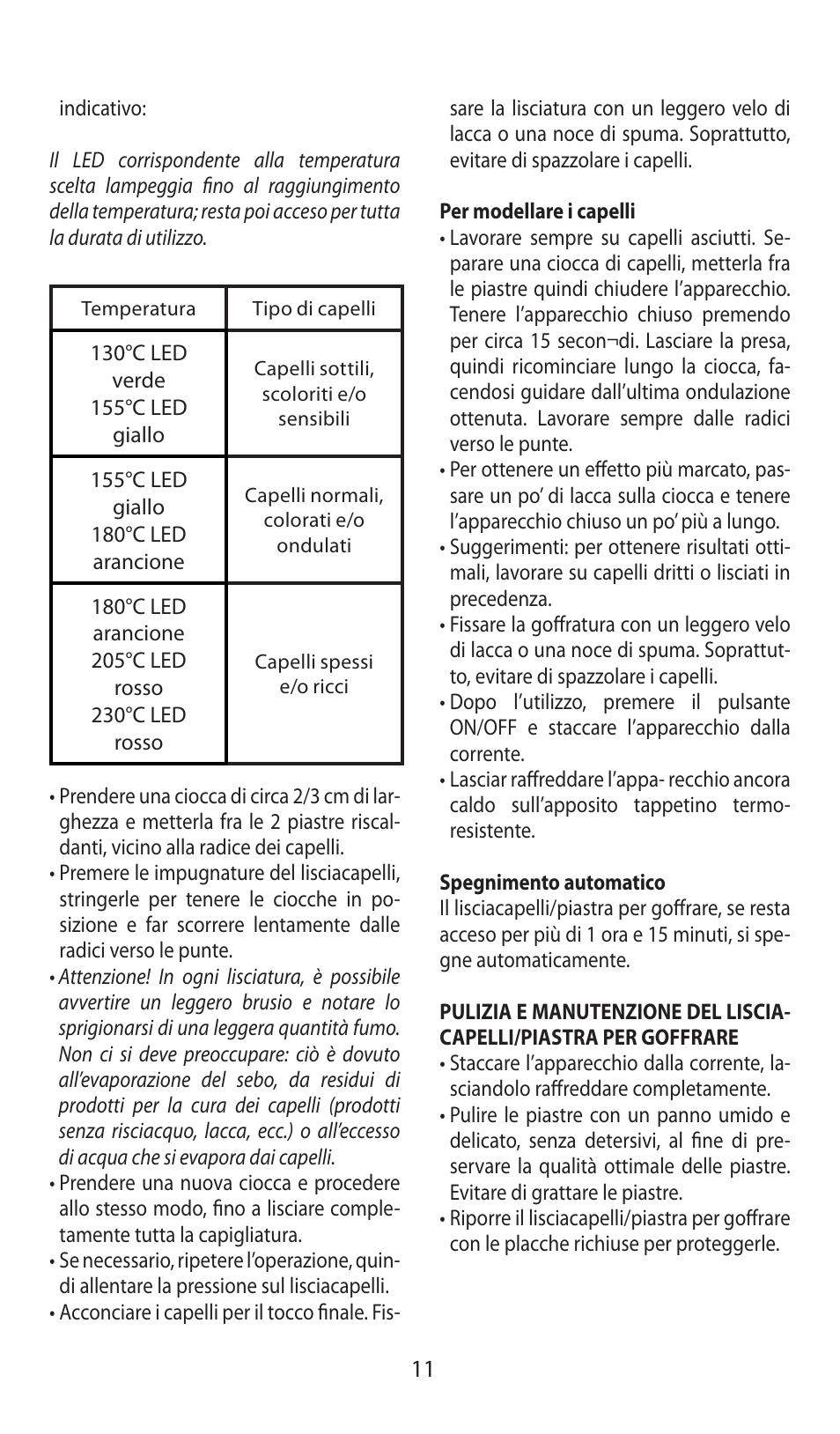Babyliss ST92E iPro 230 Liss & Crimp User Manual | Page 11 / 35