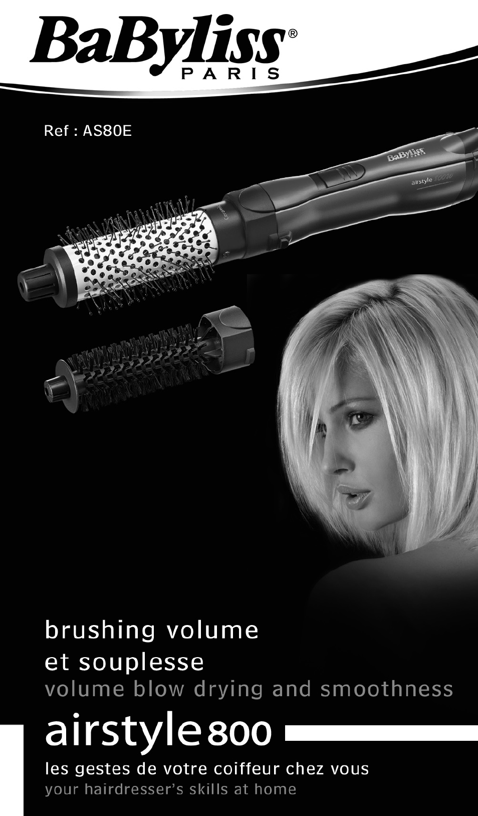 Babyliss AS80E Airstyle 800 User Manual | 24 pages