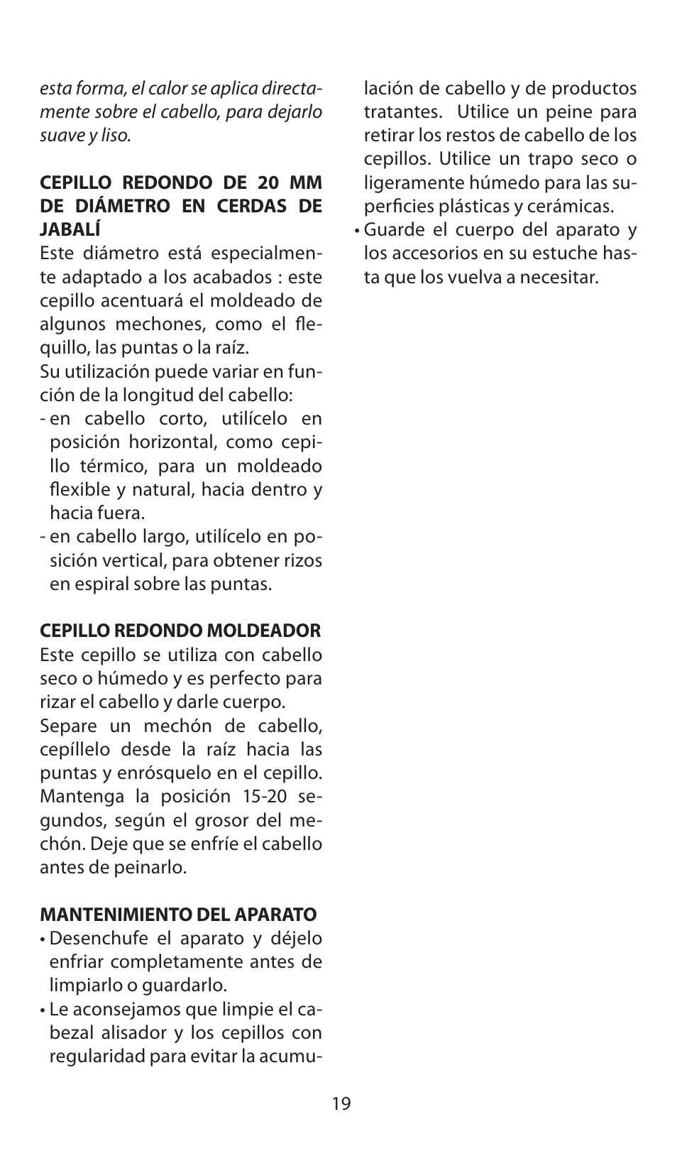 Babyliss AS120E Multistyle 1200 User Manual | Page 19 / 52