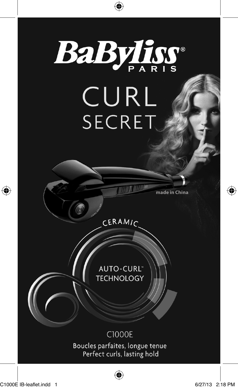 Babyliss C1000E Curl Secret User Manual | 56 pages