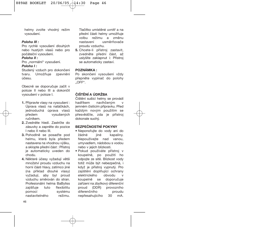 Babyliss 889AE User Manual | Page 46 / 53