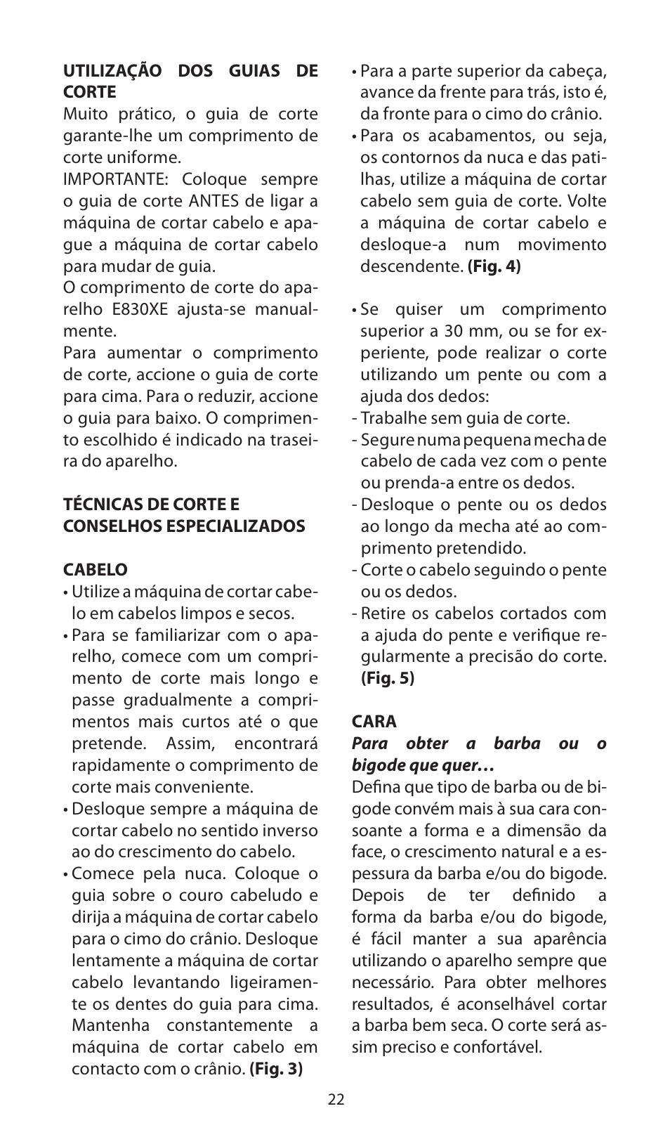 Babyliss E830XE X-8 User Manual | Page 22 / 56