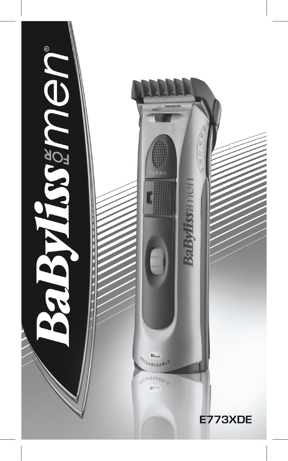 Babyliss E773XDE/774XDE Hair clipper User Manual | 60 pages