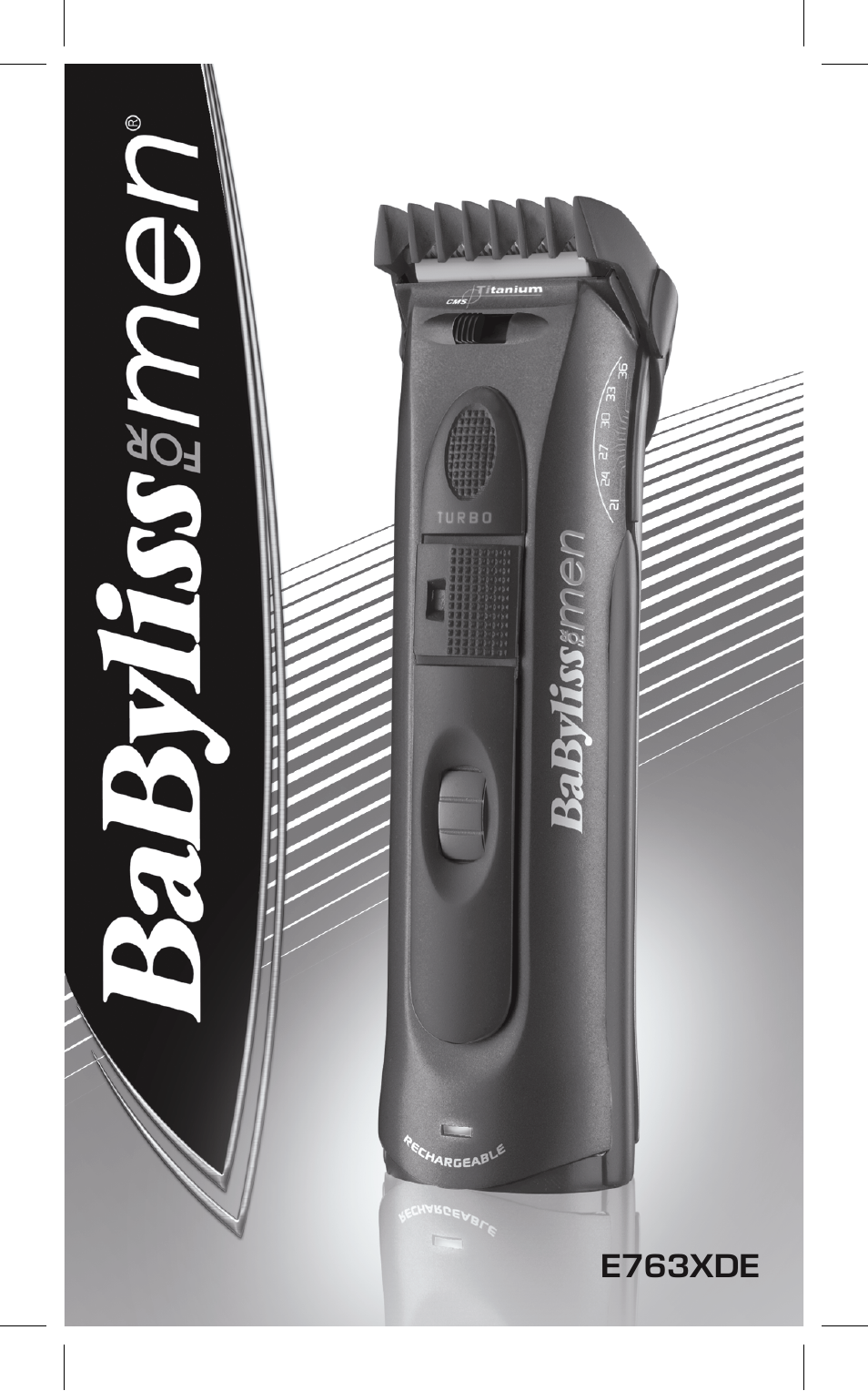 Babyliss E763XDE/764XDE Hair clipper User Manual | 56 pages