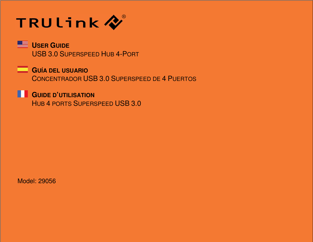 C2G 29056 USB 3.0 SUPERSPEED HUB 4-PORT User Manual | 11 pages