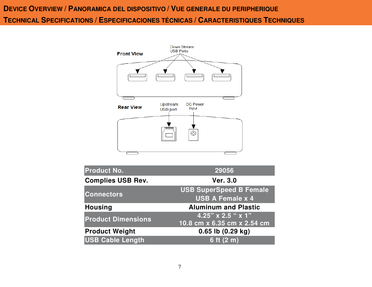 C2G 29056 USB 3.0 SUPERSPEED HUB 4-PORT User Manual | Page 8 / 11