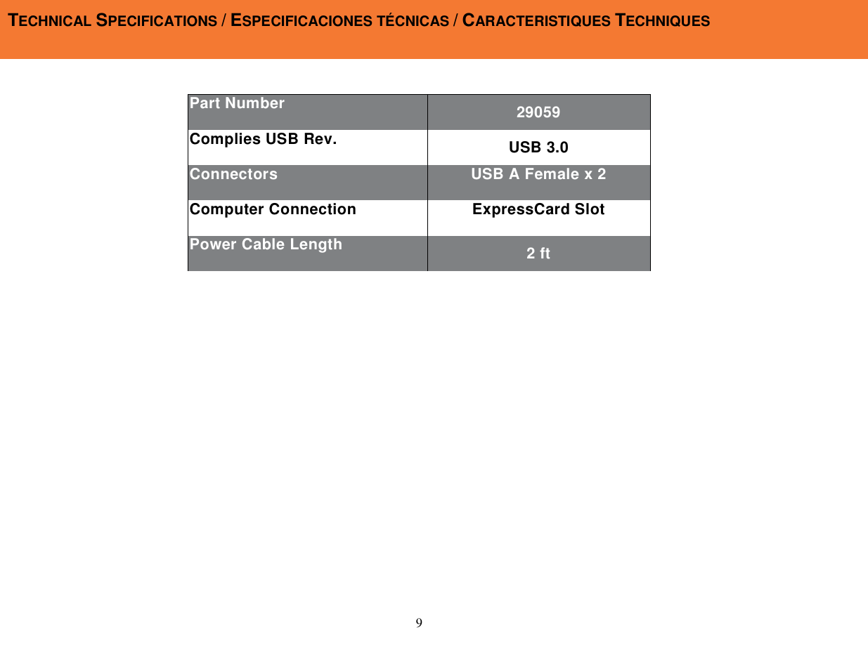 C2G 29059 SUPERSPEED EXPRESS CARD User Manual | Page 10 / 13