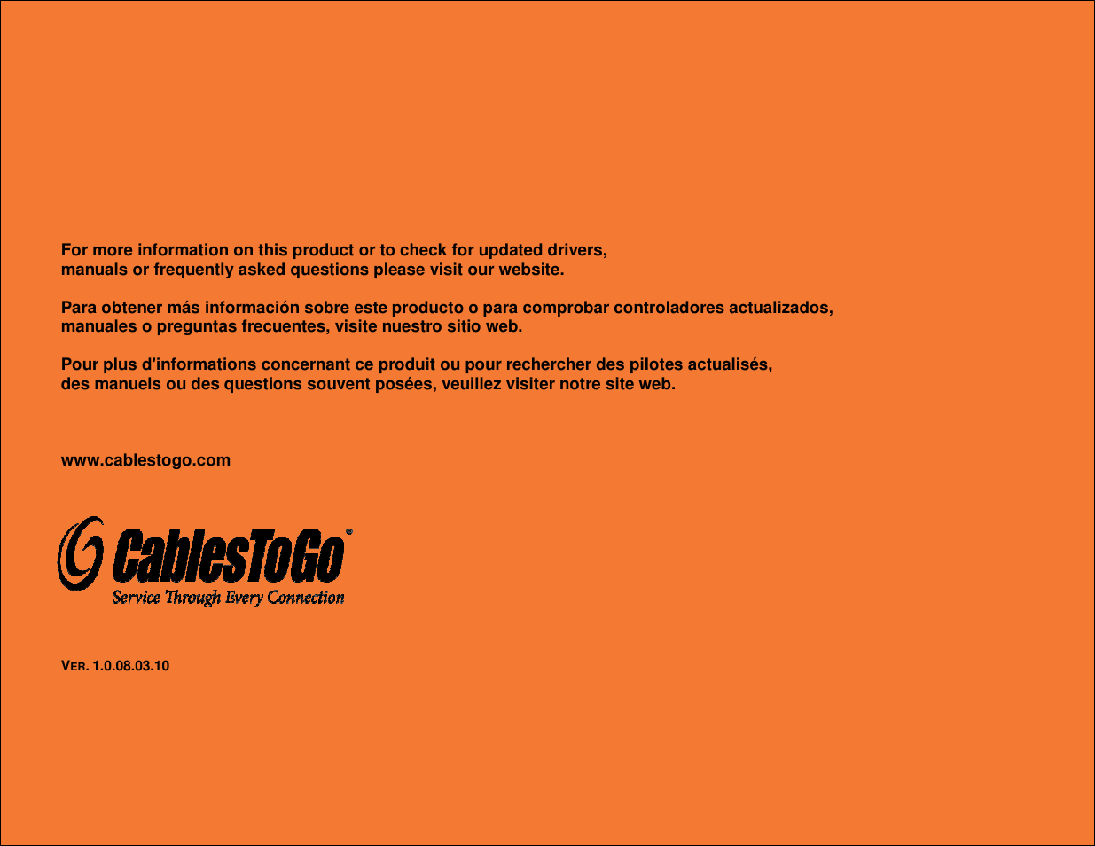 C2G 29059 SUPERSPEED EXPRESS CARD User Manual | Page 13 / 13
