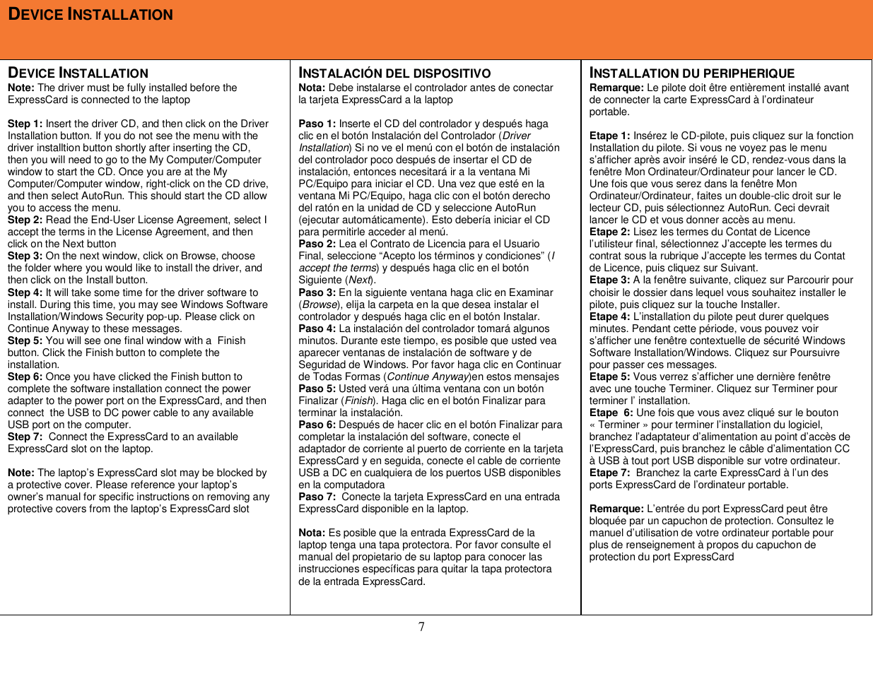 C2G 29059 SUPERSPEED EXPRESS CARD User Manual | Page 8 / 13