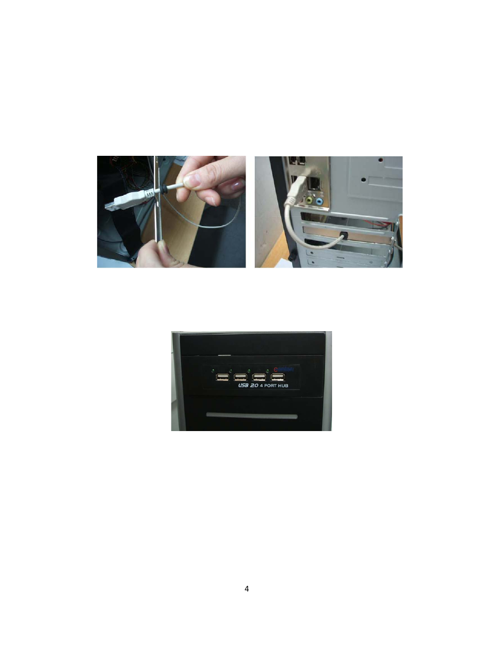 C2G 29553 USB 2.0 3.25 Internal Hub- 4-Port User Manual | Page 4 / 6
