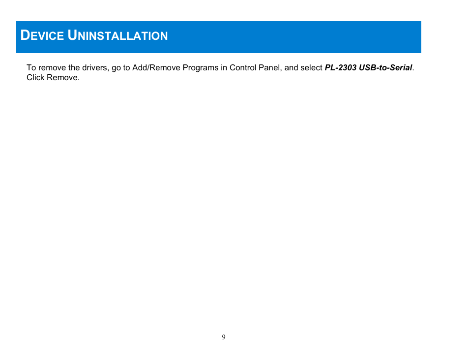 C2G 22429 USB TO SERIAL ADAPTER User Manual | Page 10 / 15