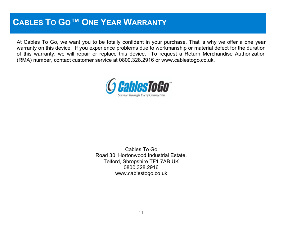 C2G 22429 USB TO SERIAL ADAPTER User Manual | Page 12 / 15