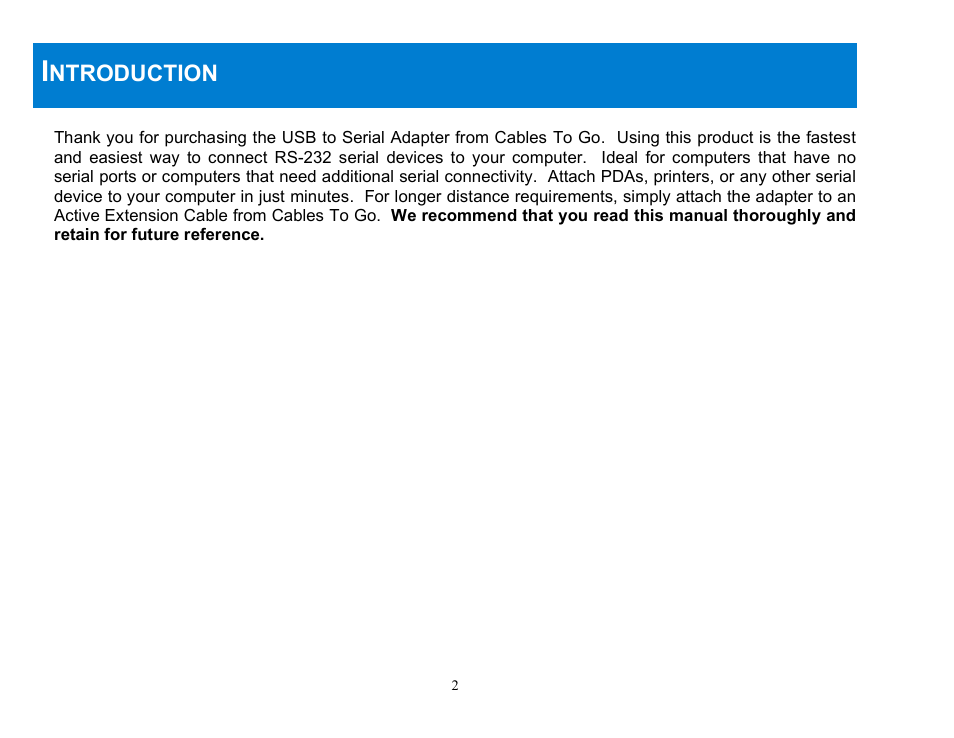 C2G 22429 USB TO SERIAL ADAPTER User Manual | Page 3 / 15