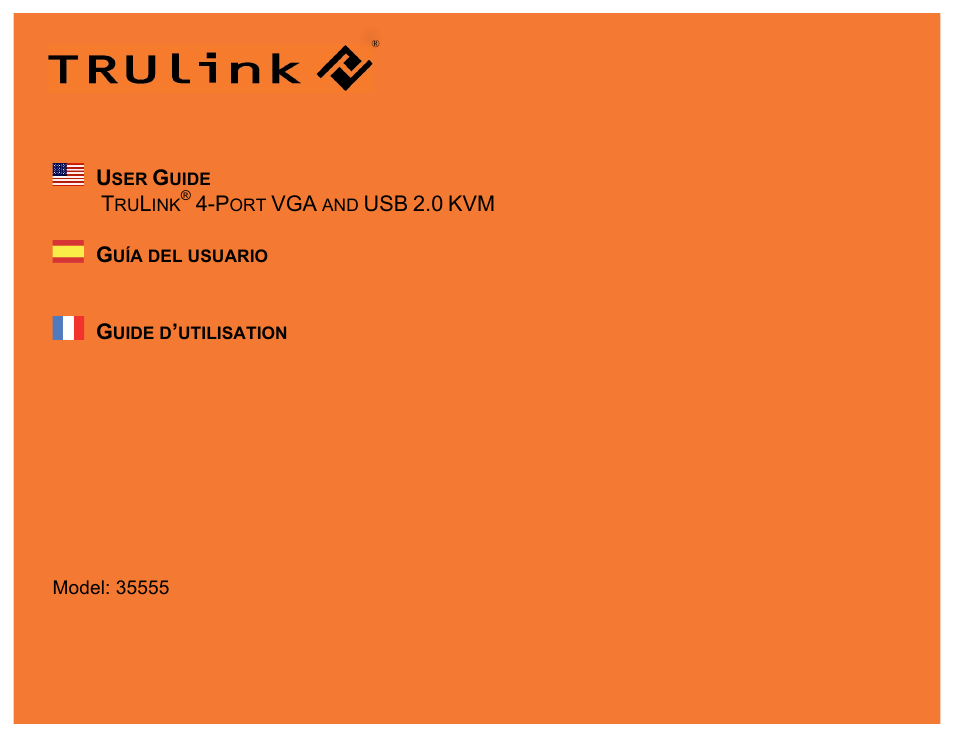 C2G 35555 TRULINK 4-PORT VGA AND USB 2.0 KVM User Manual | 17 pages