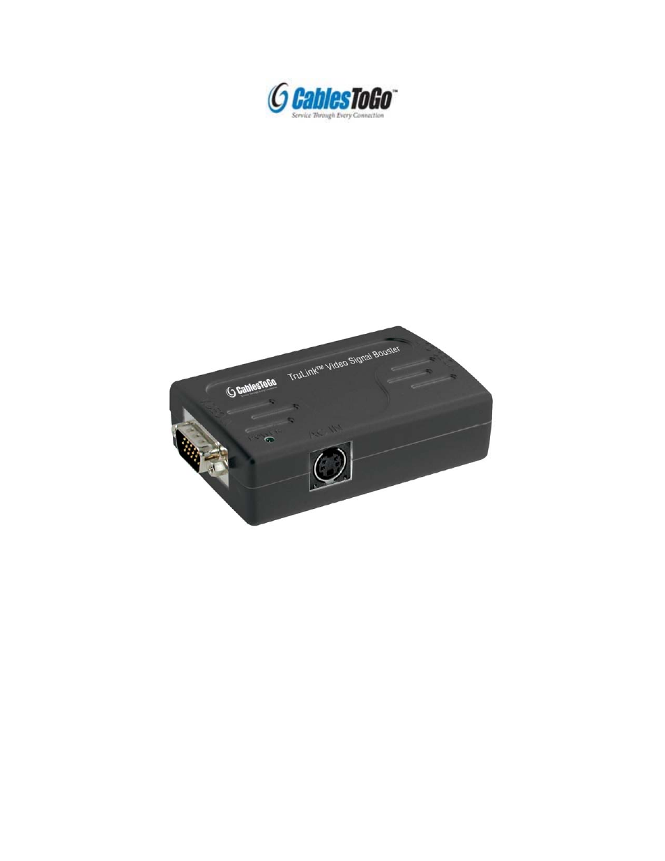 C2G 29559 TruLink Video Signal Booster User Manual | 4 pages