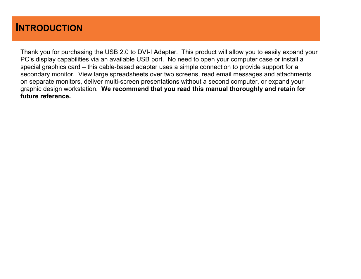 C2G 30535 USB 2.0 TO DVI-I ADAPTER User Manual | Page 3 / 48