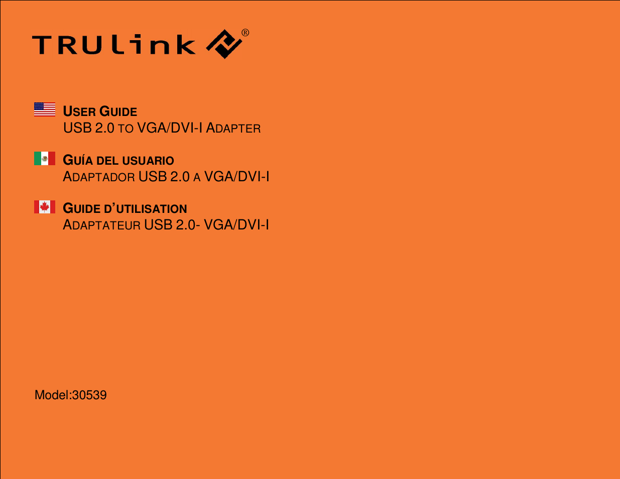 C2G 30539 USB 2.0 TO VGA_DVI-I ADAPTER User Manual | 16 pages