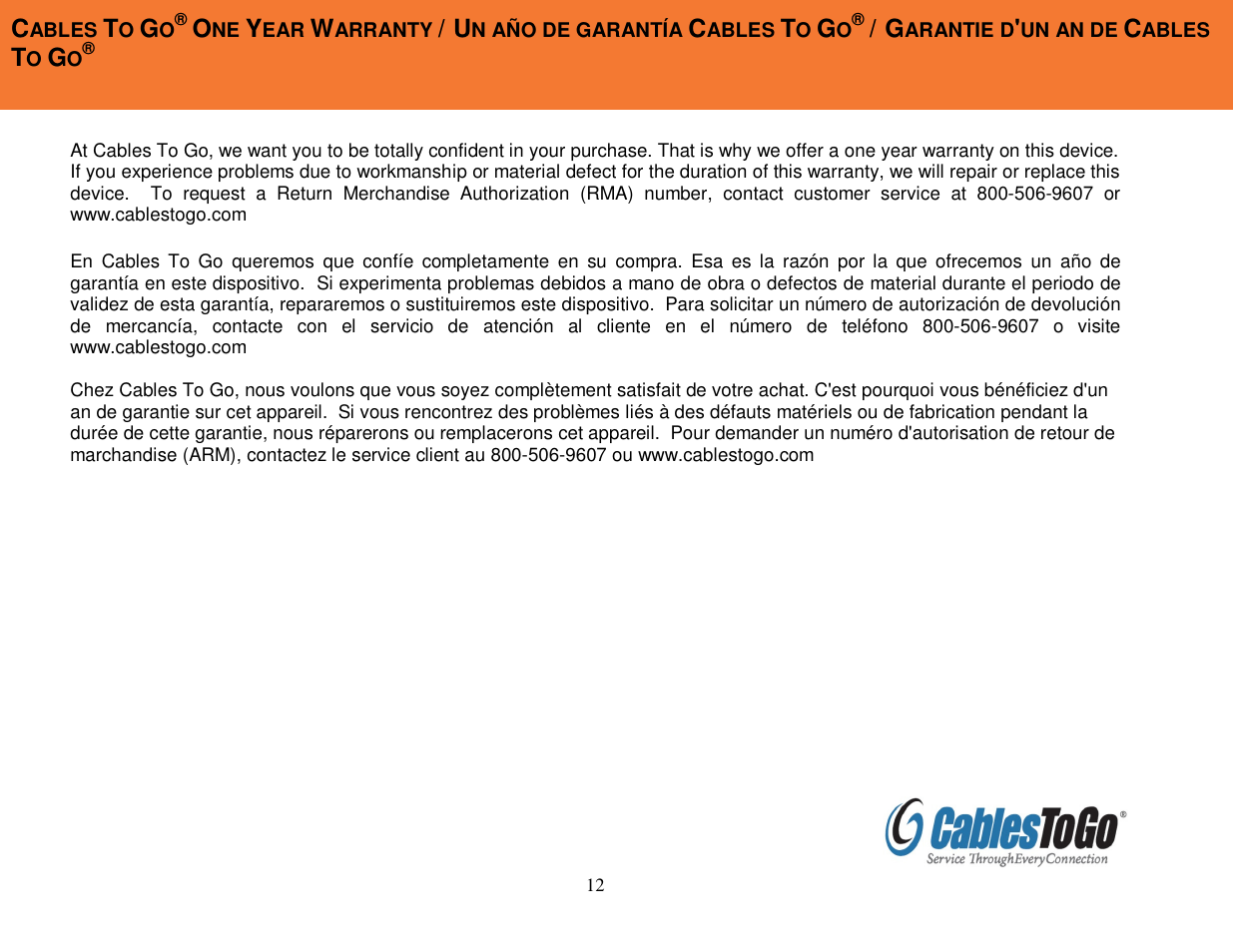 C2G 30539 USB 2.0 TO VGA_DVI-I ADAPTER User Manual | Page 13 / 16