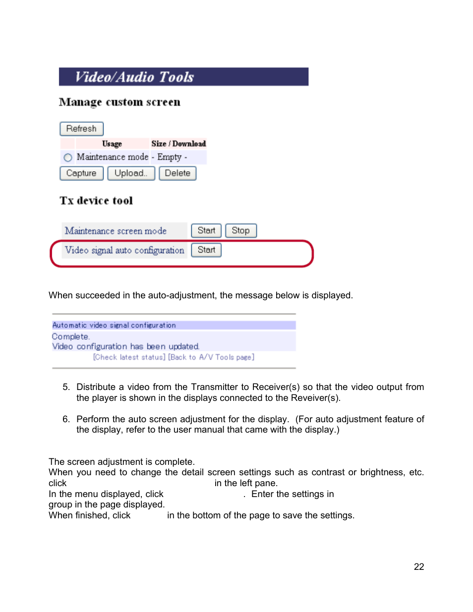 C2G 29505 WIRELESS DIGITAL SIGNAGE DISTRIBUTION SYSTEM User Manual | Page 23 / 70