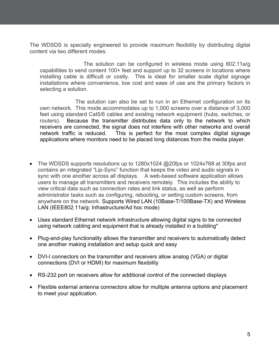 Roduct, Verview | C2G 29505 WIRELESS DIGITAL SIGNAGE DISTRIBUTION SYSTEM User Manual | Page 6 / 70