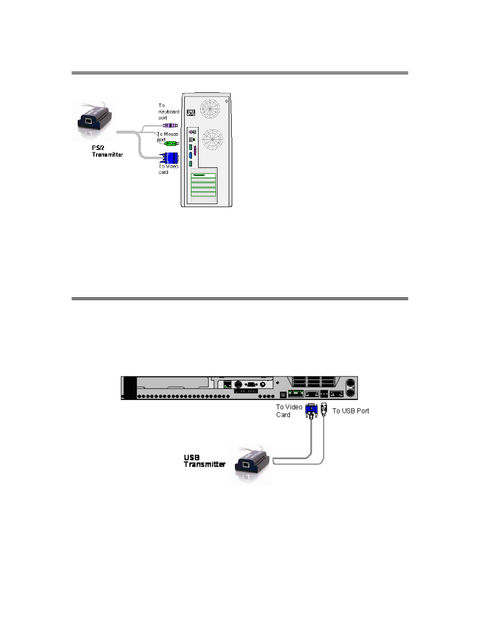 1c. connecting a usb transmitter (model: 39969) | C2G 39969 TruLink KVM Extender User Manual | Page 5 / 8