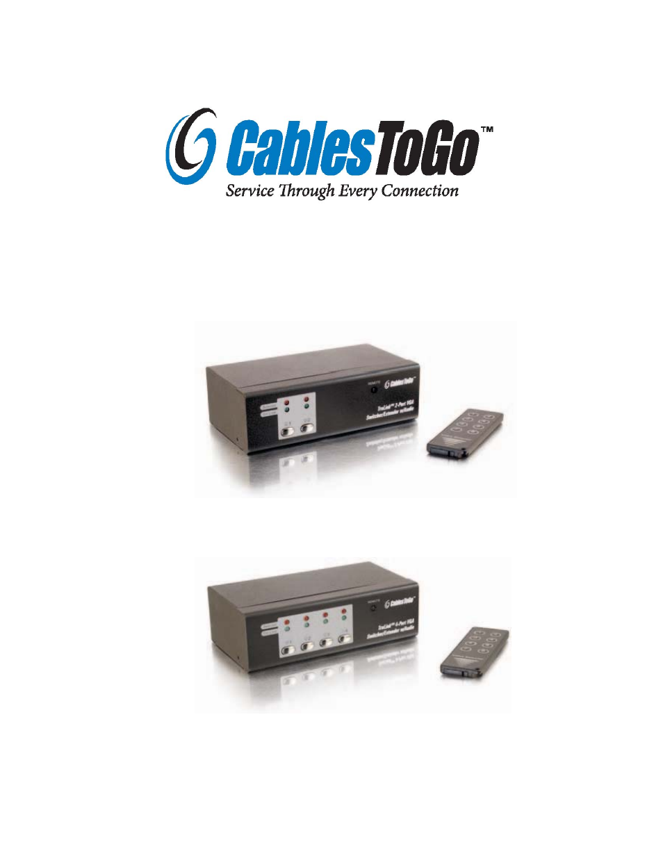 C2G 39971 TruLink VGA Switcher_Extender w_Audio User Manual | 8 pages