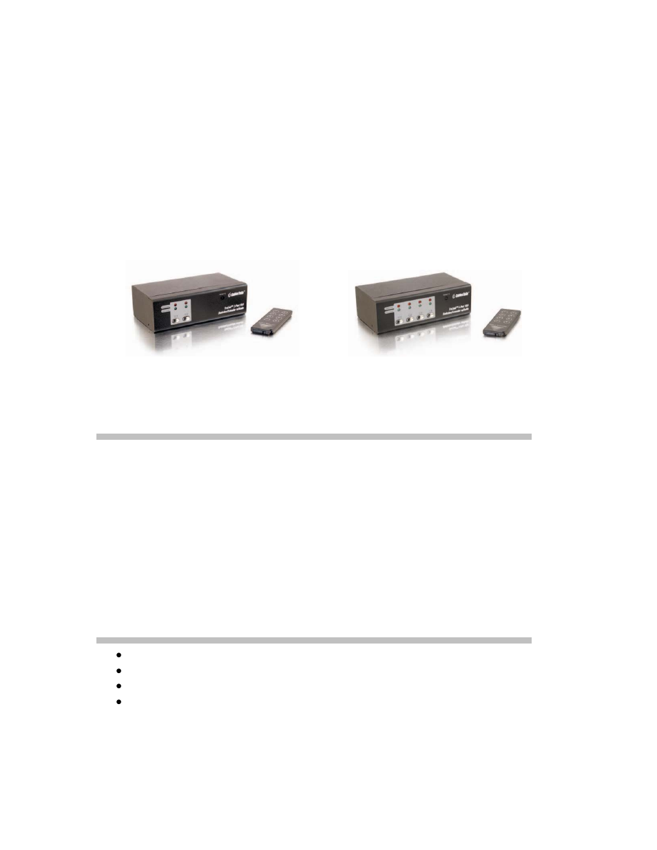 Trulink™ vga switcher/extender w/audio, Operation manual | C2G 39971 TruLink VGA Switcher_Extender w_Audio User Manual | Page 2 / 8