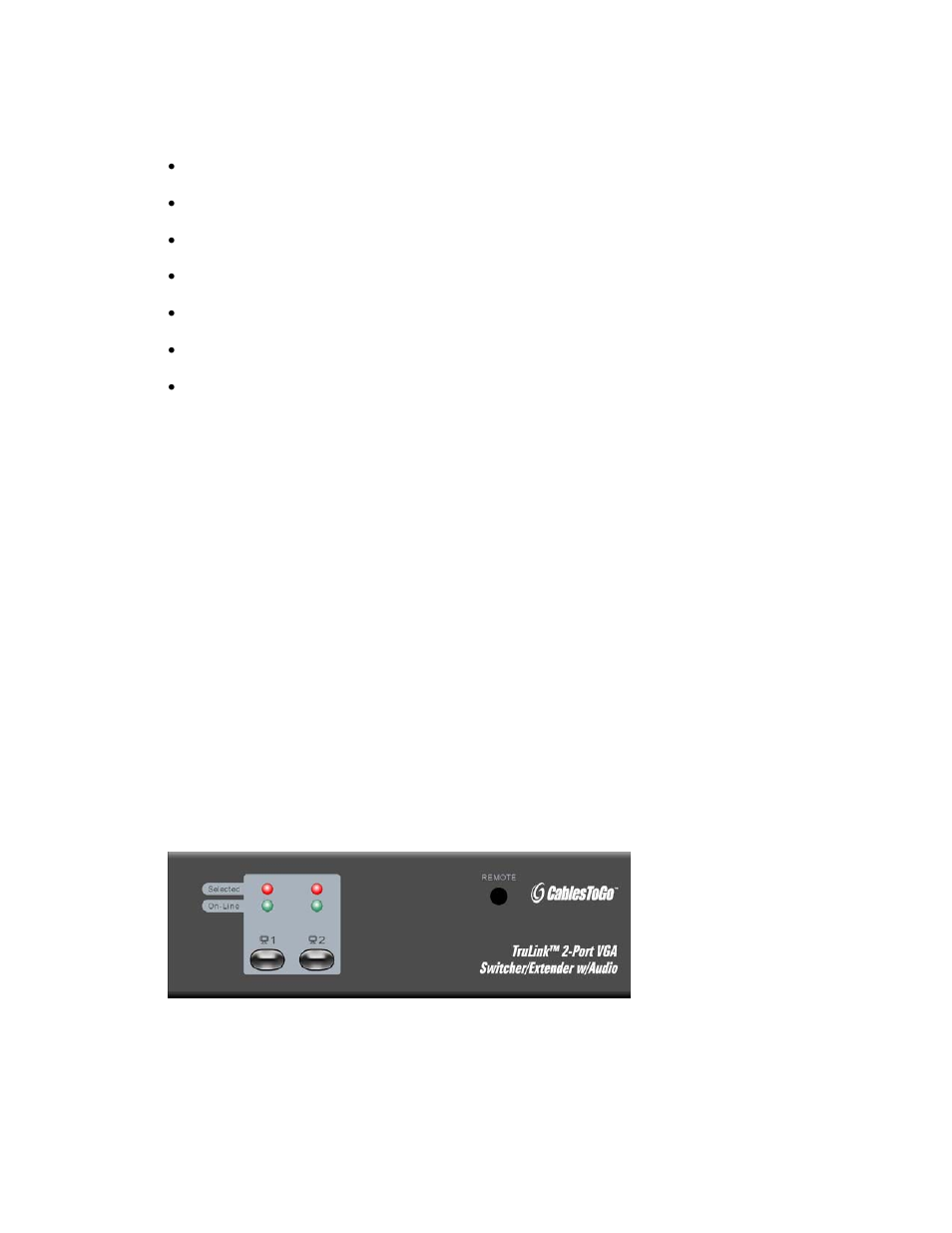 C2G 39971 TruLink VGA Switcher_Extender w_Audio User Manual | Page 4 / 8