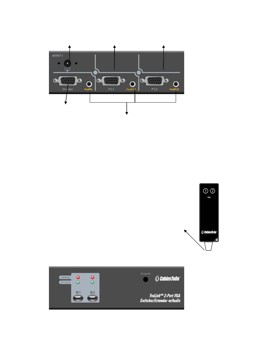 C2G 39971 TruLink VGA Switcher_Extender w_Audio User Manual | Page 5 / 8