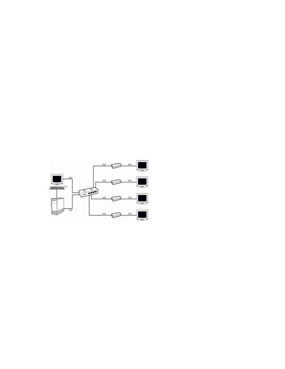 Installation, Application diagram | C2G 39960 4 Port VGA over UTP Extender- Base Unit User Manual | Page 3 / 6