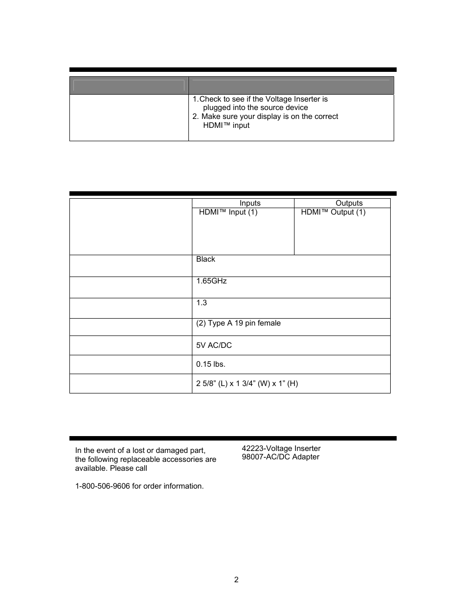 C2G 40383 HDMI Repeater User Manual | Page 5 / 6