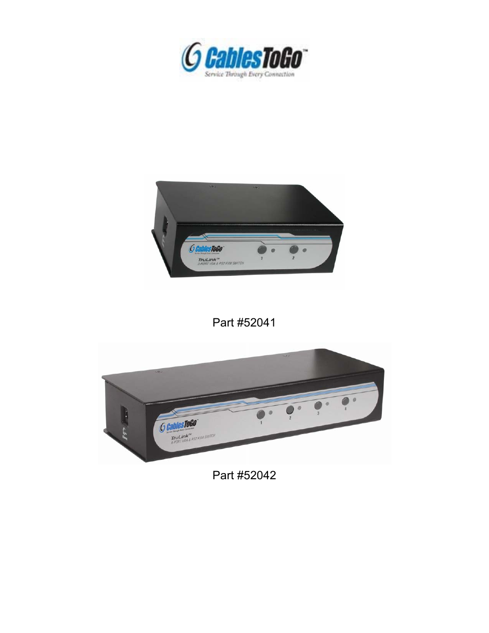 C2G 52041 TruLink VGA and PS_2 KVM User Manual | 21 pages