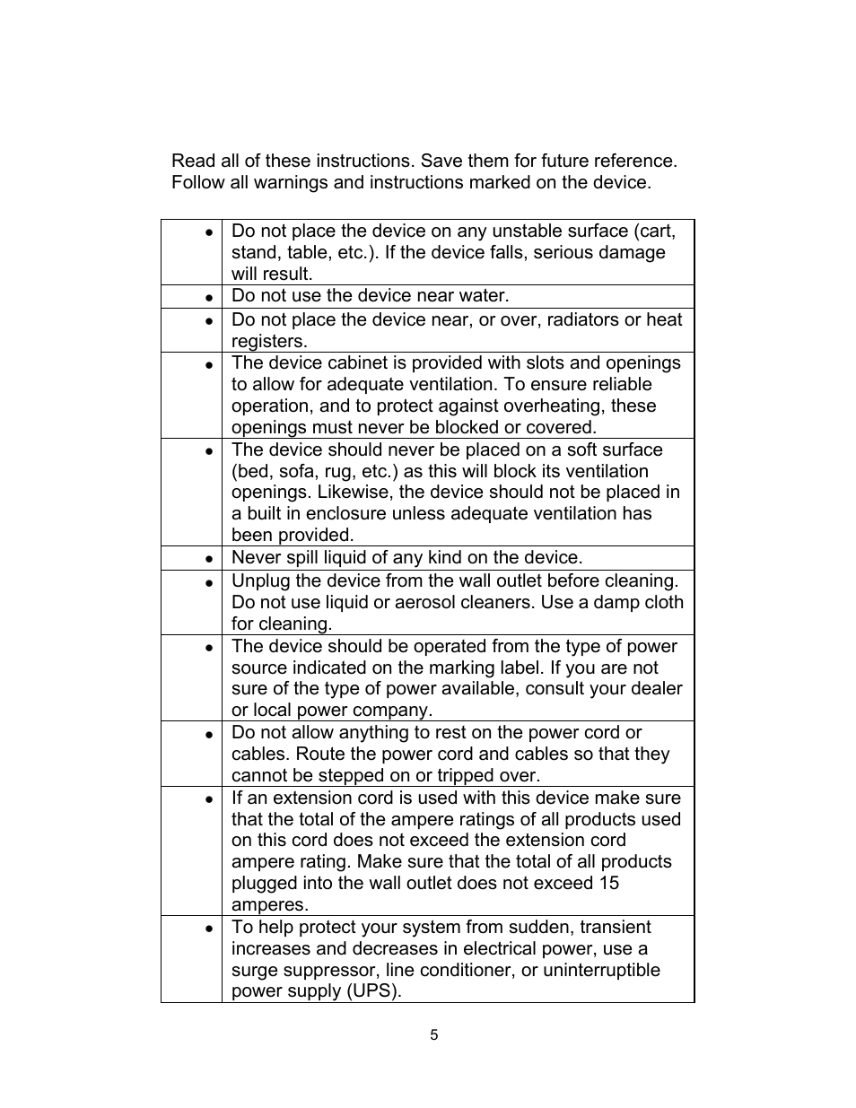 Safety instructions | C2G 52041 TruLink VGA and PS_2 KVM User Manual | Page 6 / 21