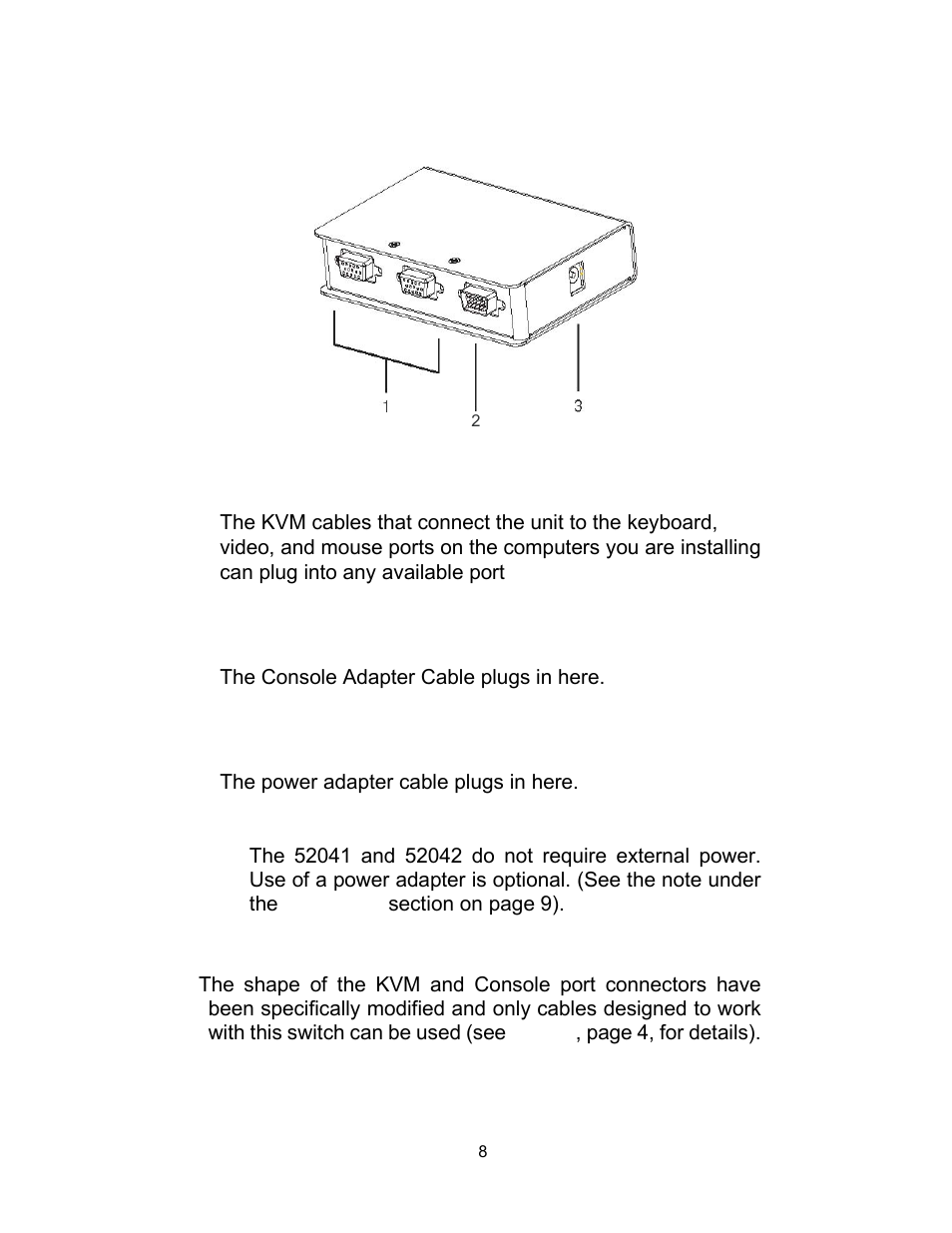 Rear view | C2G 52041 TruLink VGA and PS_2 KVM User Manual | Page 9 / 21