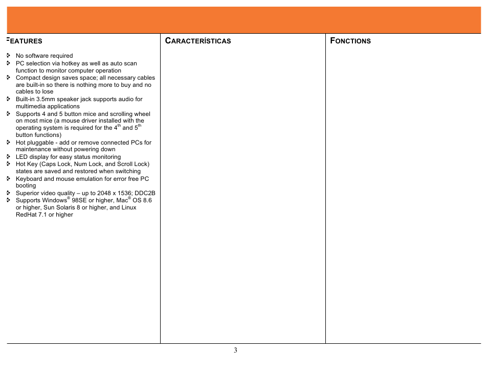 C2G 52043 TRULINK 2-PORT USB MICRO KVM WITH AUDIO User Manual | Page 4 / 14