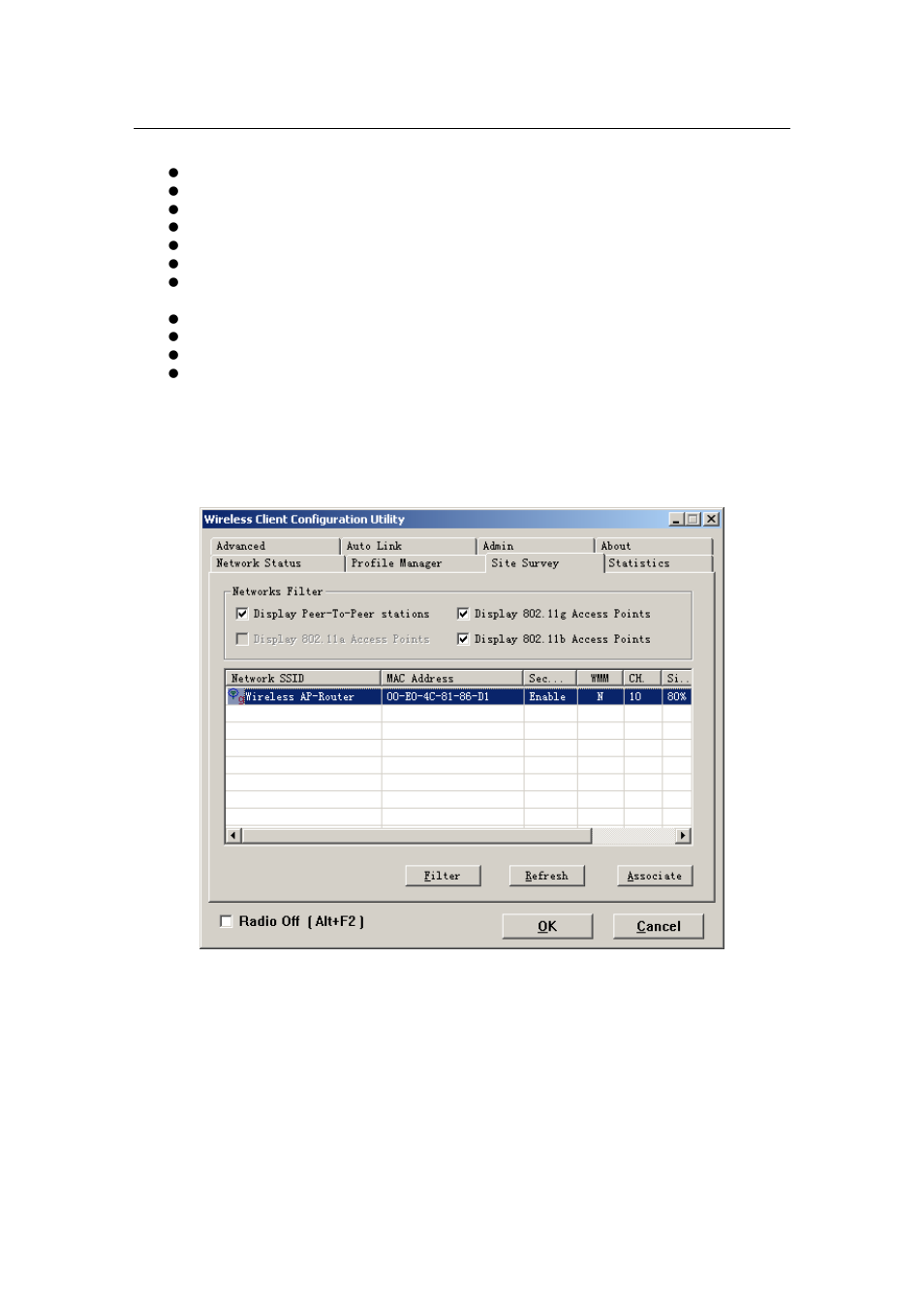 2 site survey | C2G 30709 Wireless Network Adapter User Manual | Page 17 / 26
