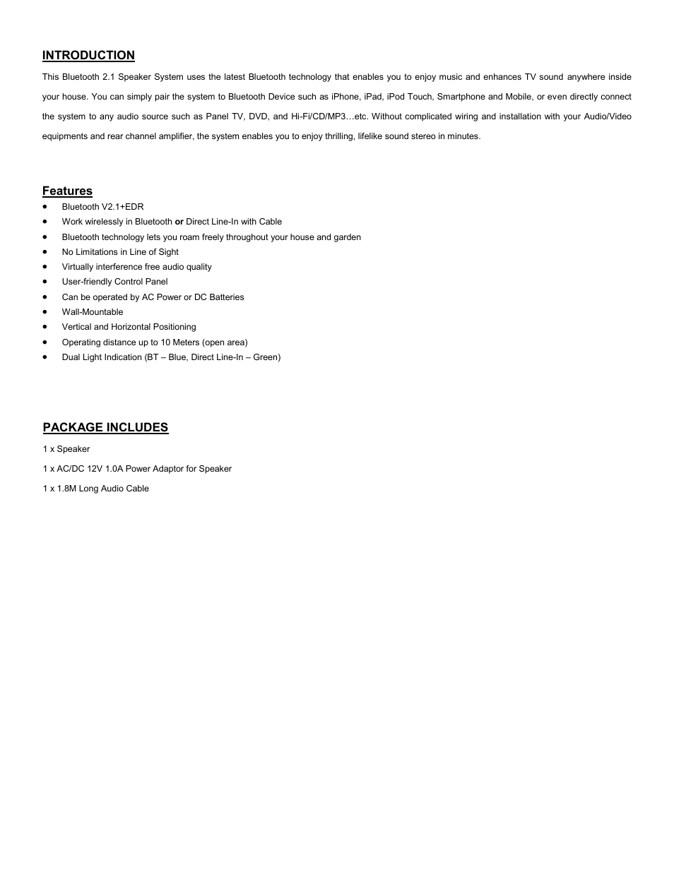 C2G 41314 Audio Unlimited Bluetooth Speaker User Manual | Page 2 / 15