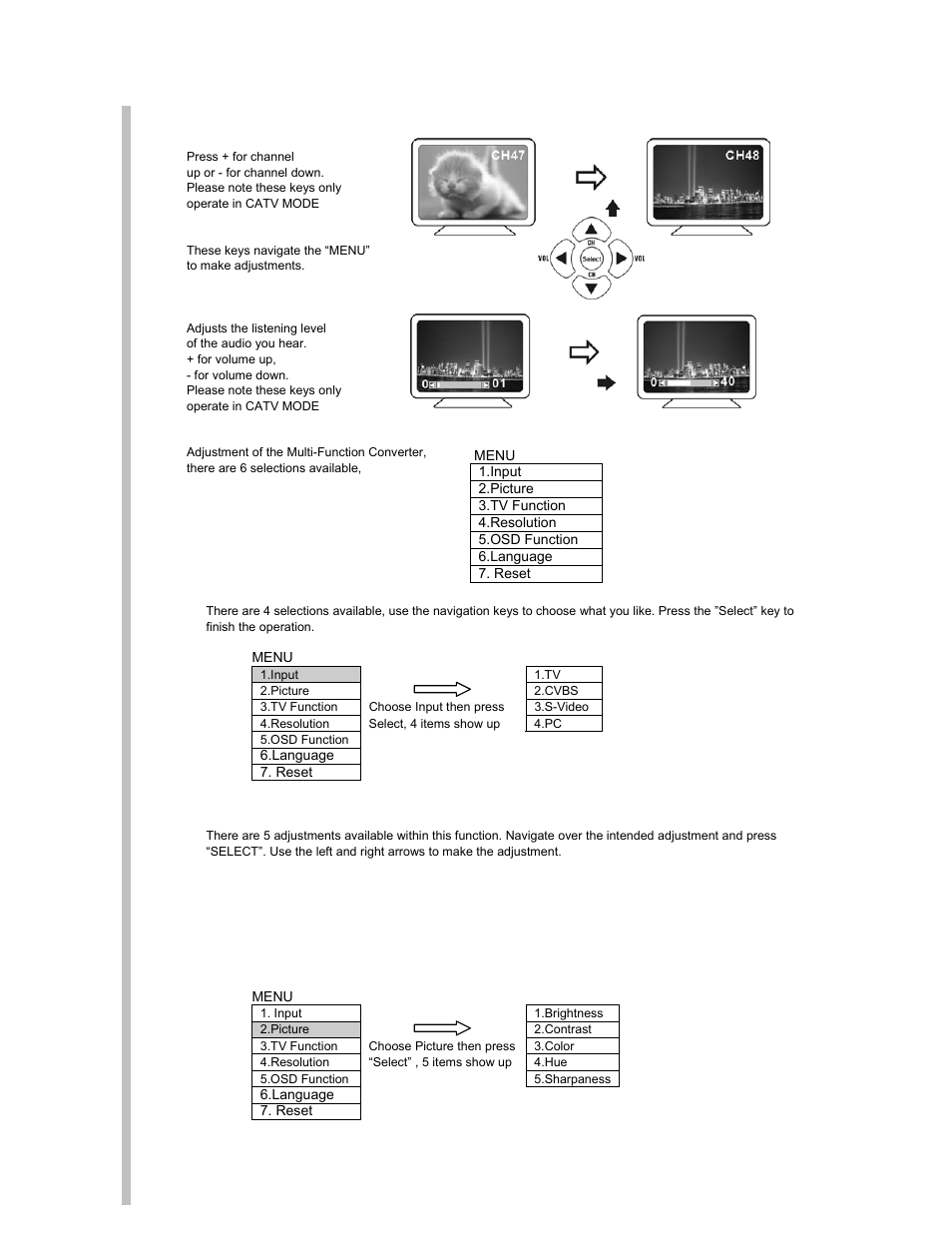 C2G 40972 Multi-Function Converter w_CATV Tuner & PIP User Manual | Page 9 / 14