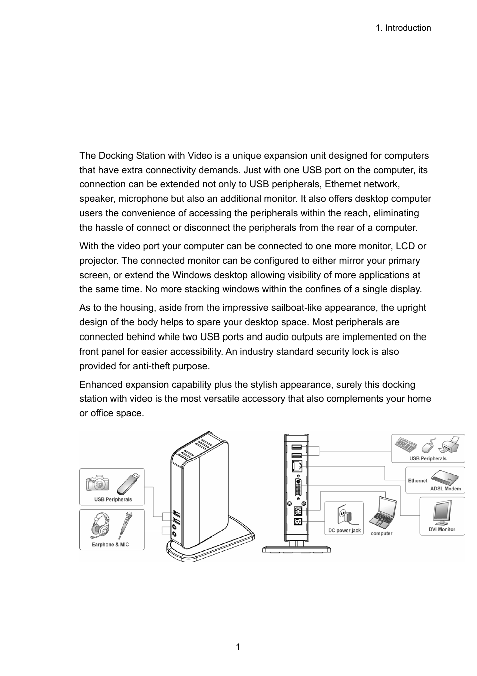 Introduction | C2G 28653 Docking Station with Video User Manual | Page 5 / 31