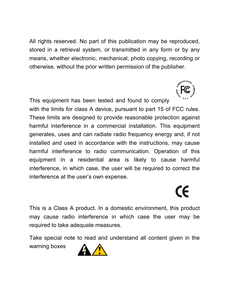 Warning | C2G 26630 10_100Base-TX to 100Base-TX Media Converter User Manual | Page 2 / 24