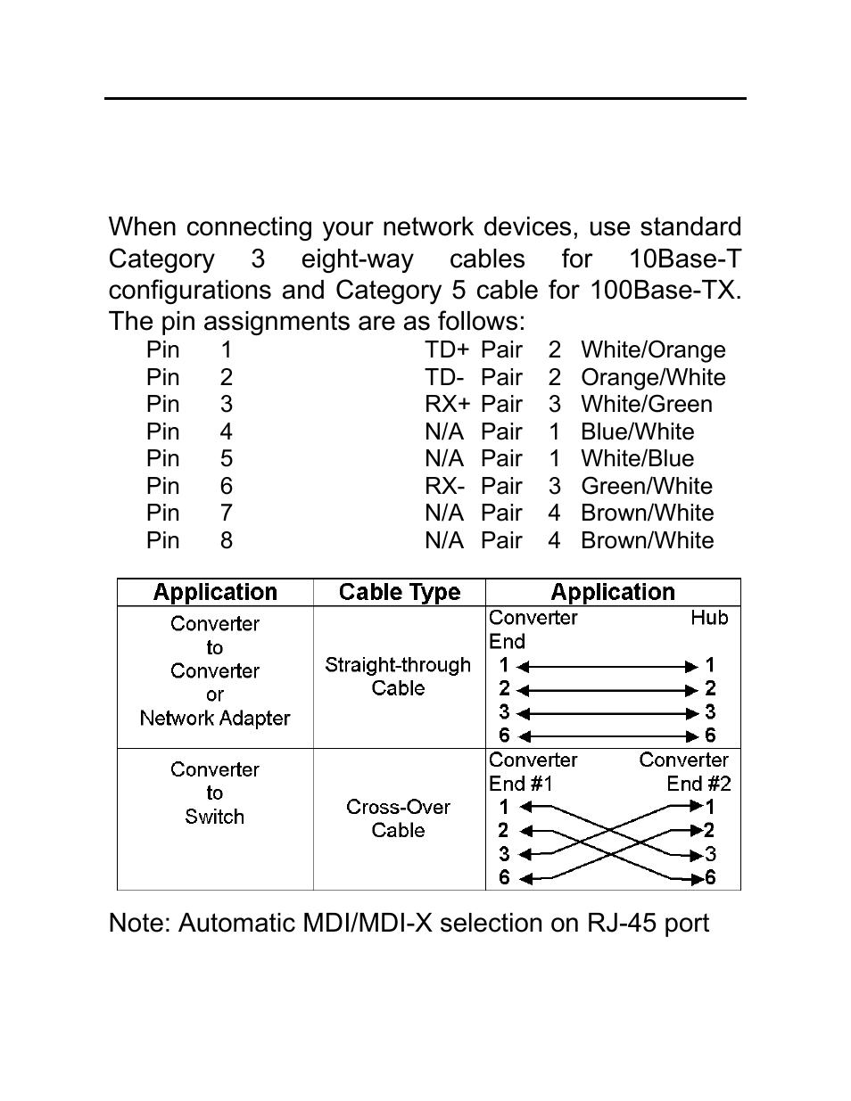 Appendix b, About rj-45 cables | C2G 26630 10_100Base-TX to 100Base-TX Media Converter User Manual | Page 21 / 24