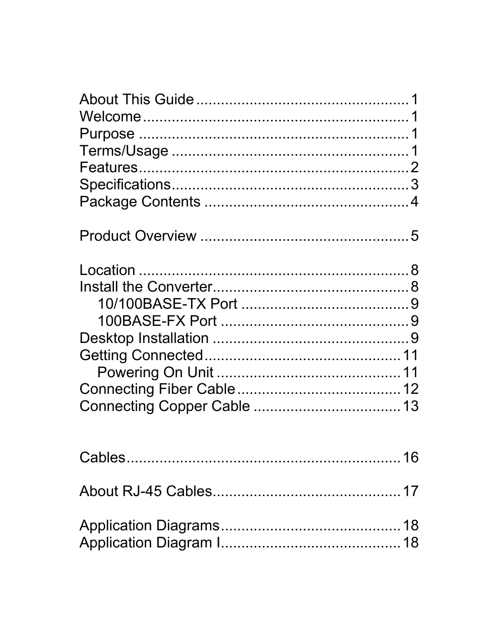 C2G 26630 10_100Base-TX to 100Base-TX Media Converter User Manual | Page 3 / 24