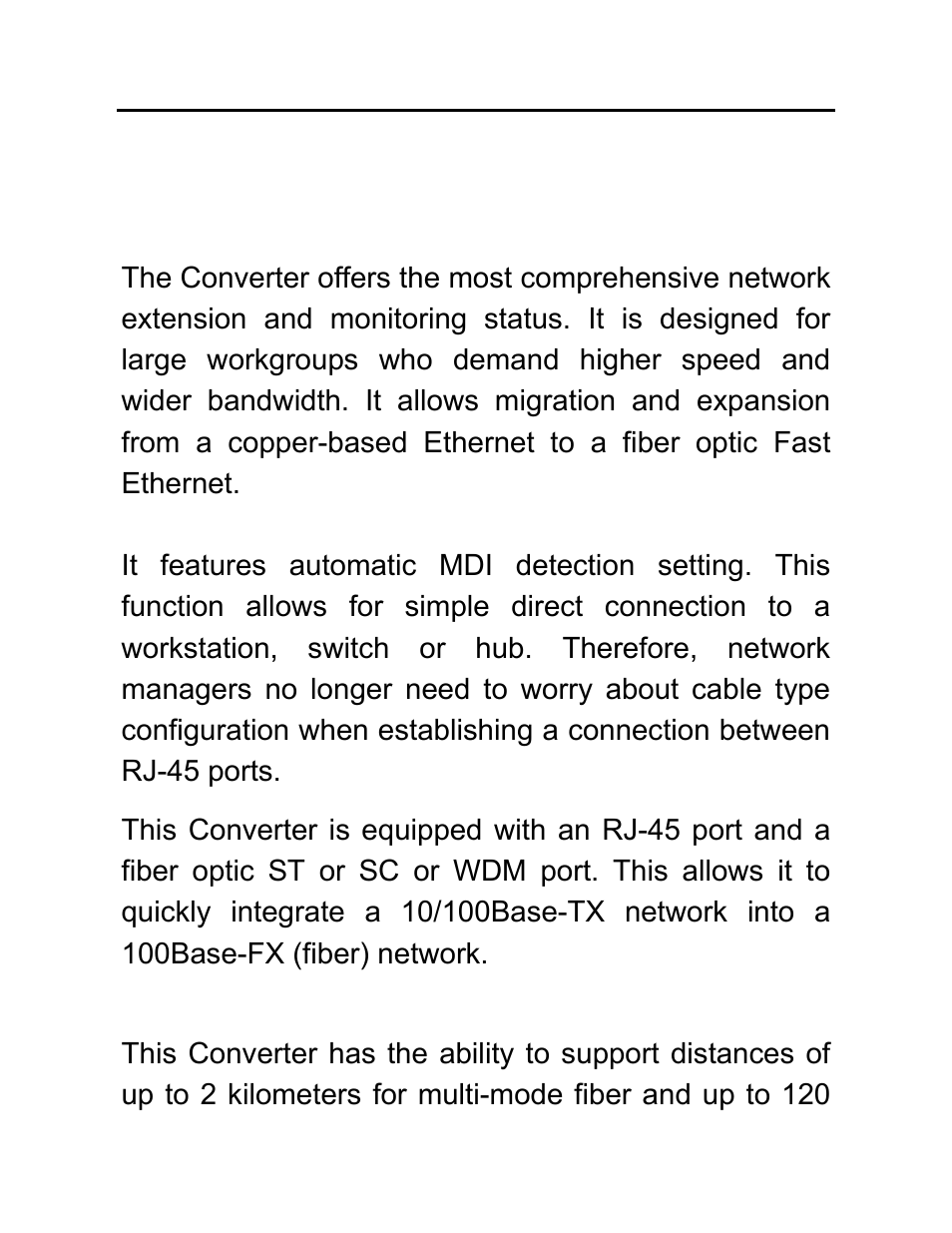 2 hardware description, Product overview | C2G 26630 10_100Base-TX to 100Base-TX Media Converter User Manual | Page 9 / 24