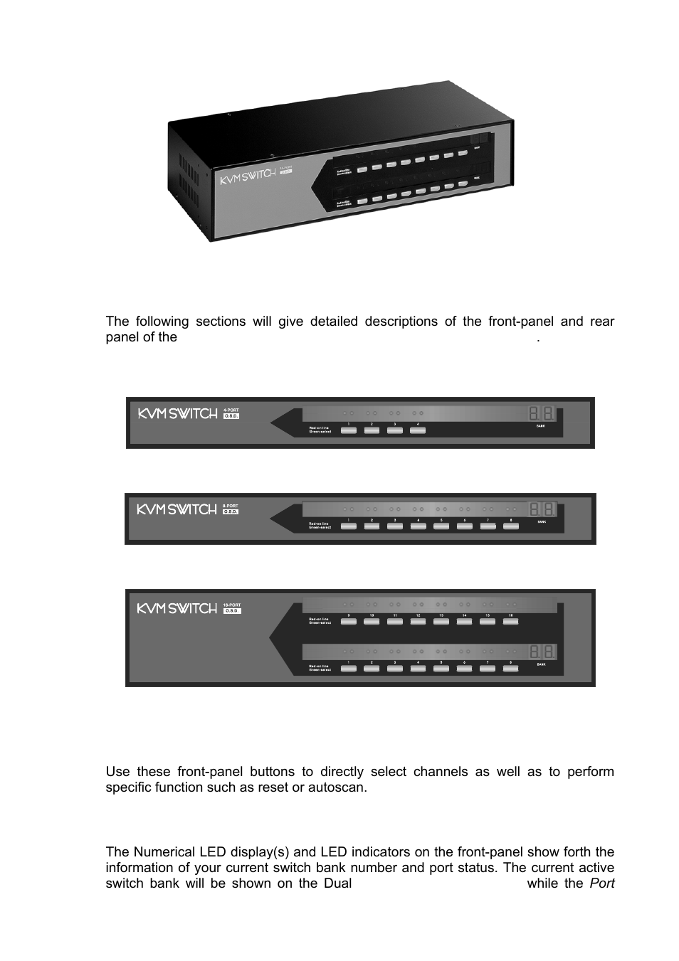 Xternal, Iews, Front view | External views | C2G 32568 UKV-048OSD_088OSD_0168OSD User Manual | Page 10 / 33