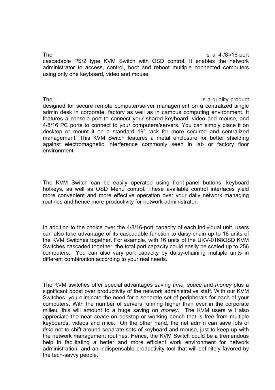 Features and functions | C2G 32568 UKV-048OSD_088OSD_0168OSD User Manual | Page 7 / 33